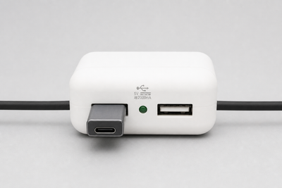 Clamp N Charge: USB Charging Station with Dual USB-A and USB-C Ports